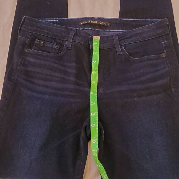 EUC Big Star Andrea Dark Wash Midrise Skinny Jean- Size 28 - Picture 6 of 11
